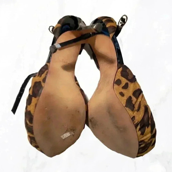 Sam Edelman stylish trendy platform day 2 nite cheetah stiletto heeled shoes 9 - Picture 4 of 5